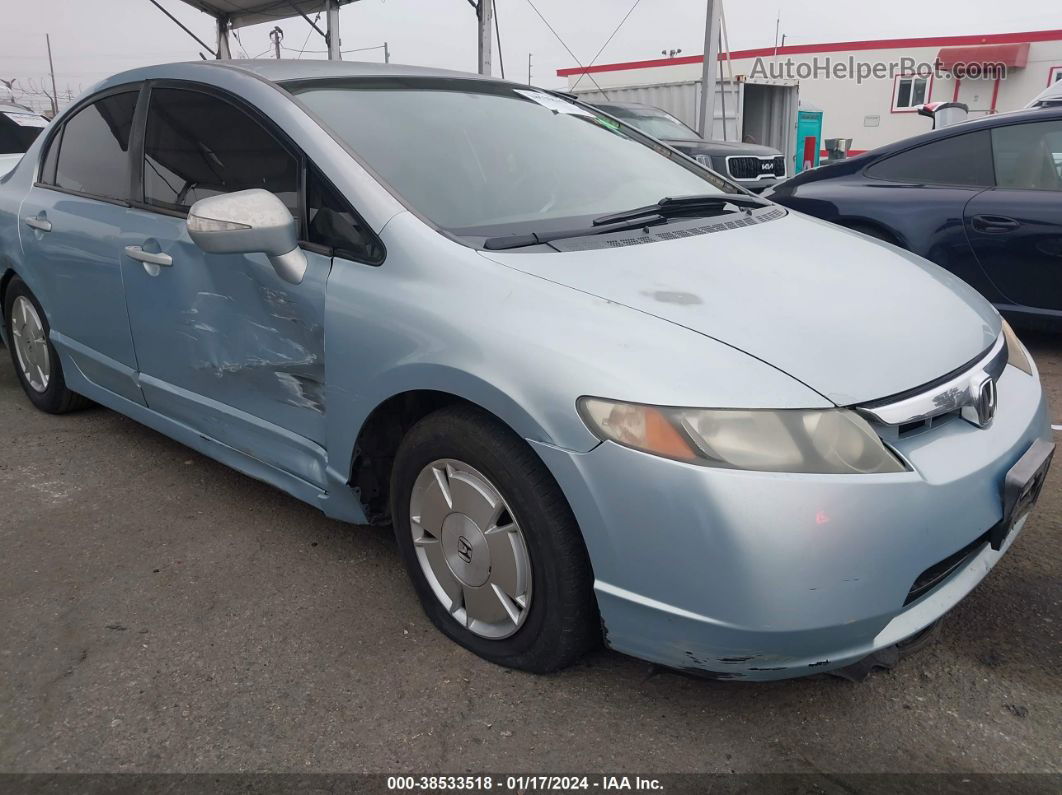 2006 Honda Civic Hybrid   Light Blue vin: JHMFA36216S026698