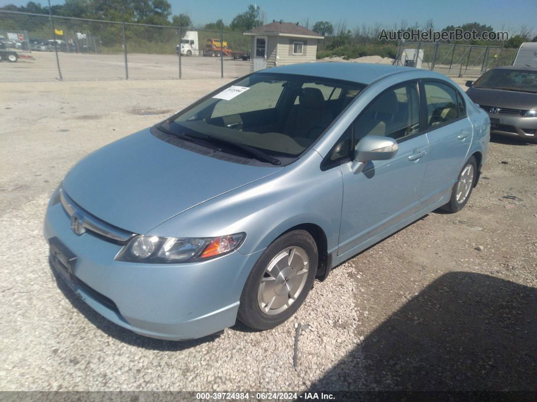 2006 Honda Civic Hybrid   Light Blue vin: JHMFA36216S029312