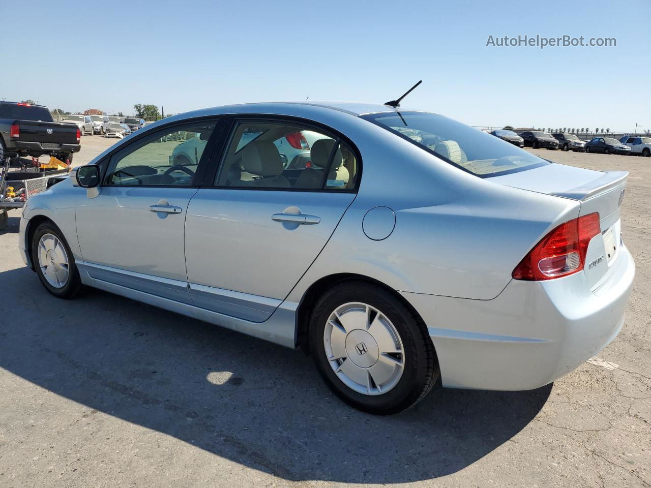 2008 Honda Civic Hybrid Синий vin: JHMFA36218S004347