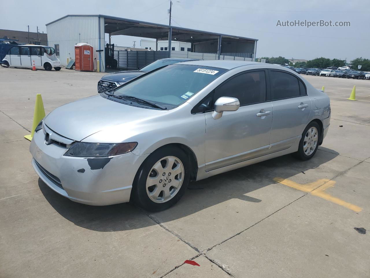 2008 Honda Civic Hybrid Silver vin: JHMFA36218S026882