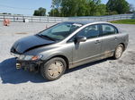 2008 Honda Civic Hybrid Gray vin: JHMFA36218S031211