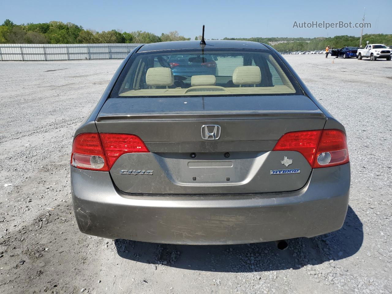 2008 Honda Civic Hybrid Gray vin: JHMFA36218S031211