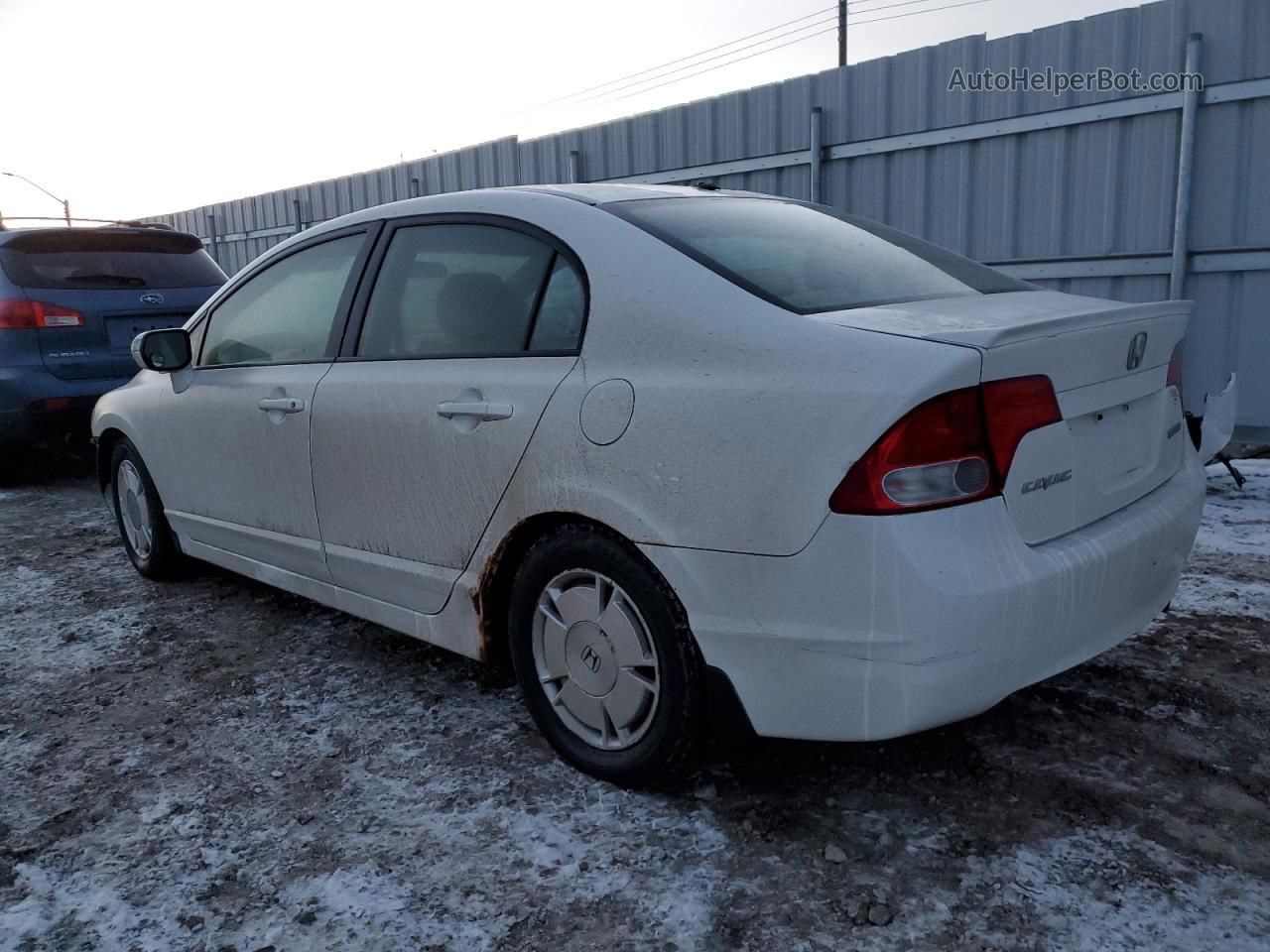 2008 Honda Civic Hybrid White vin: JHMFA36218S800399