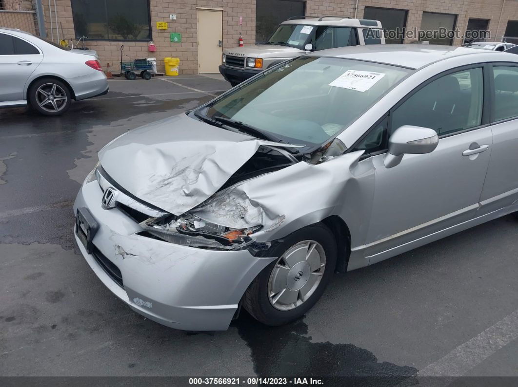 2006 Honda Civic Hybrid   Silver vin: JHMFA36226S005424