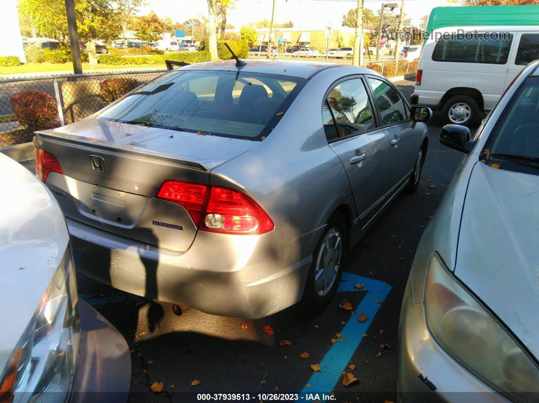 2006 Honda Civic Hybrid   Silver vin: JHMFA36226S009490