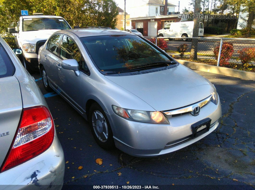 2006 Honda Civic Hybrid   Silver vin: JHMFA36226S009490