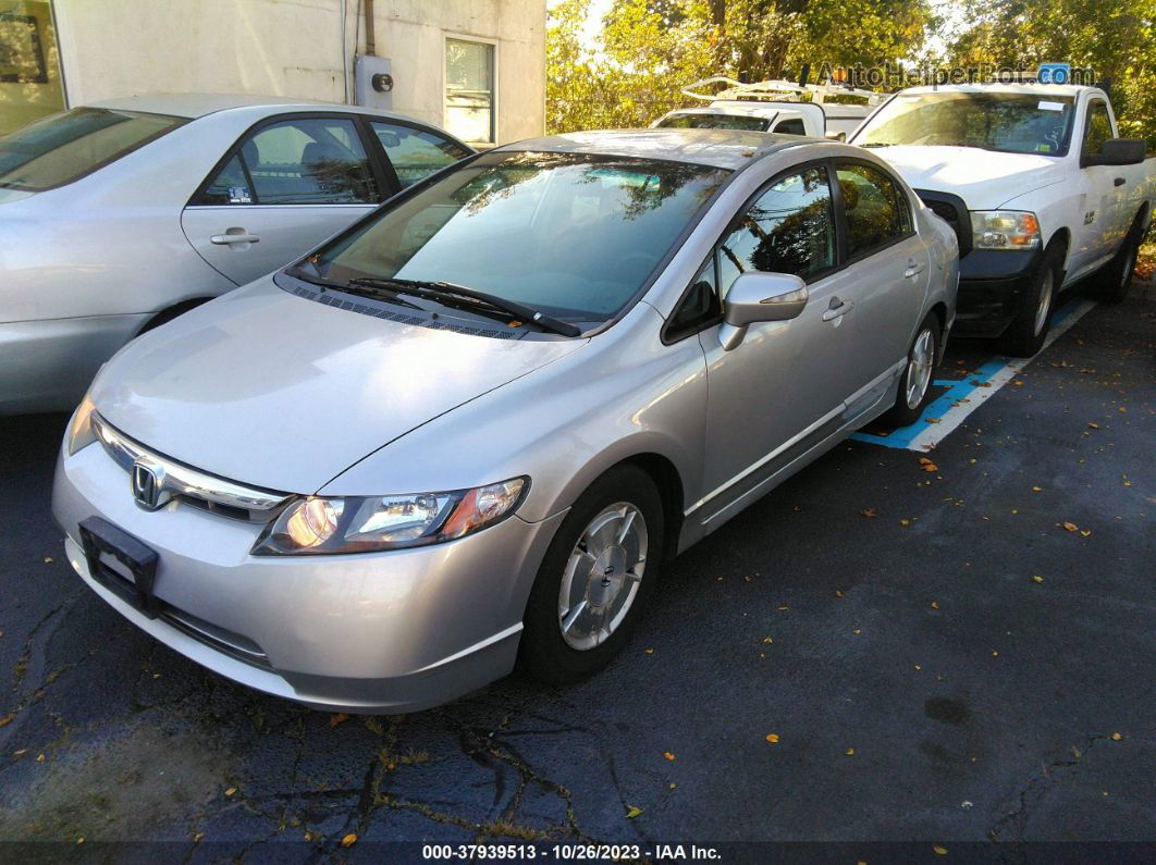 2006 Honda Civic Hybrid   Серебряный vin: JHMFA36226S009490