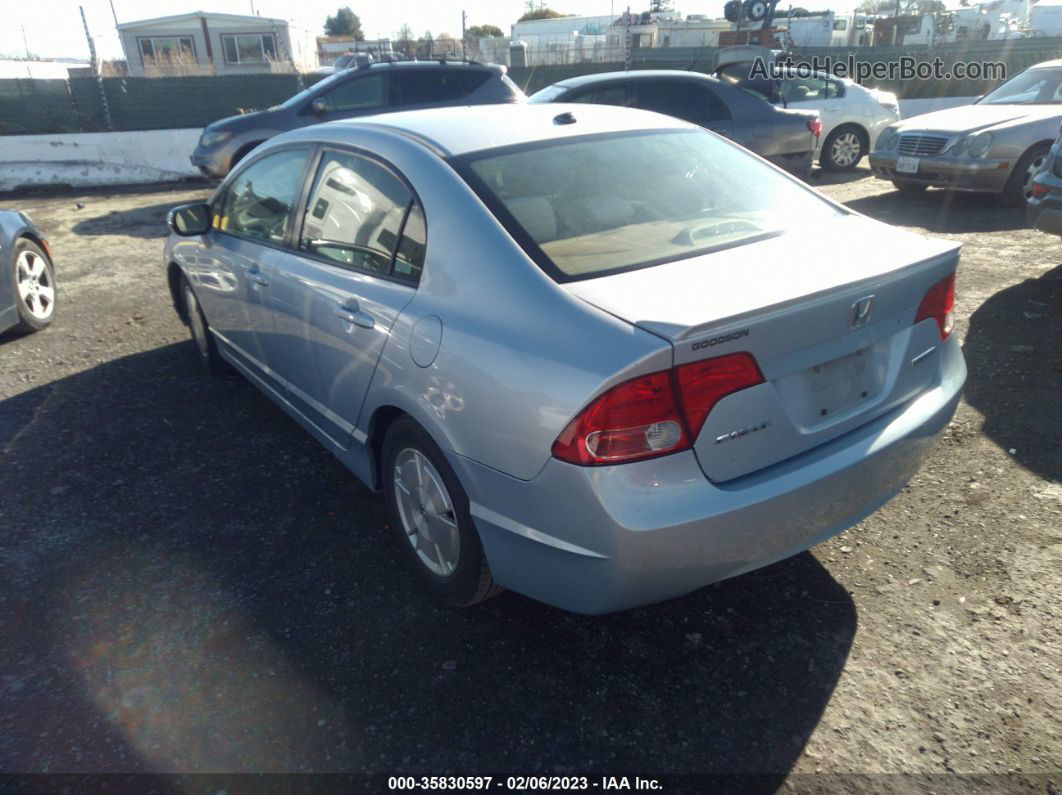 2006 Honda Civic Hybrid   Светло-синий vin: JHMFA36226S021512