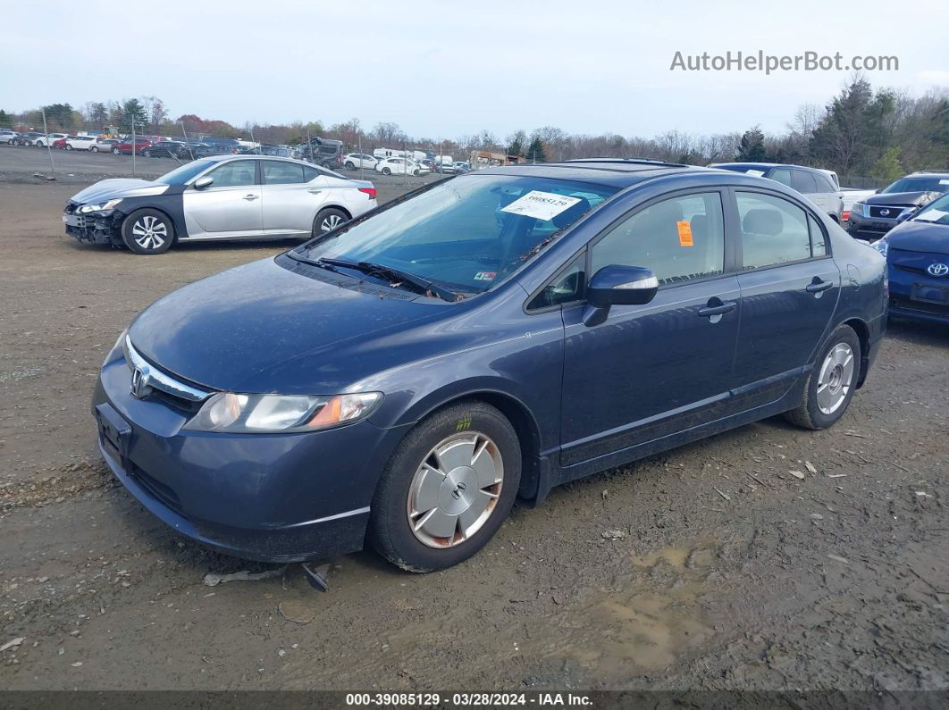 2006 Honda Civic Hybrid   Blue vin: JHMFA36226S022840