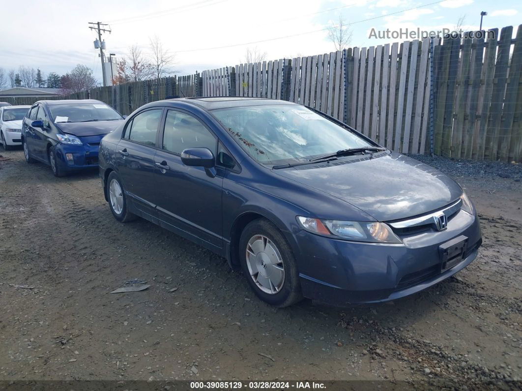 2006 Honda Civic Hybrid   Blue vin: JHMFA36226S022840