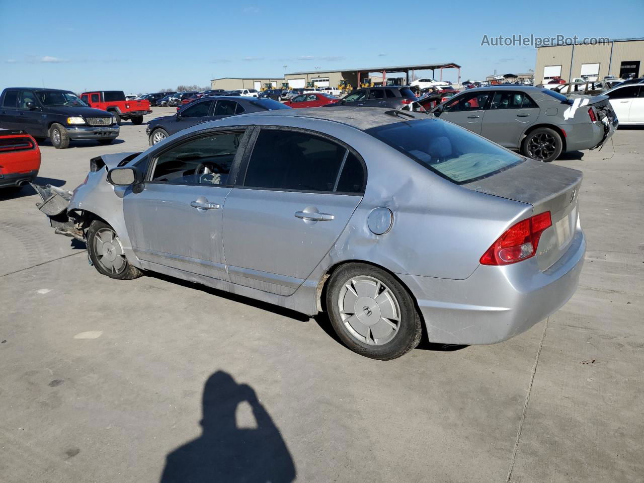 2008 Honda Civic Hybrid Silver vin: JHMFA36228S000212