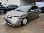 2008 Honda Civic Hybrid Beige vin: JHMFA36228S025191