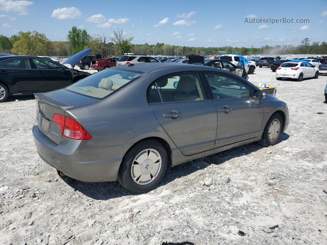 2008 Honda Civic Hybrid Tan vin: JHMFA36228S026485