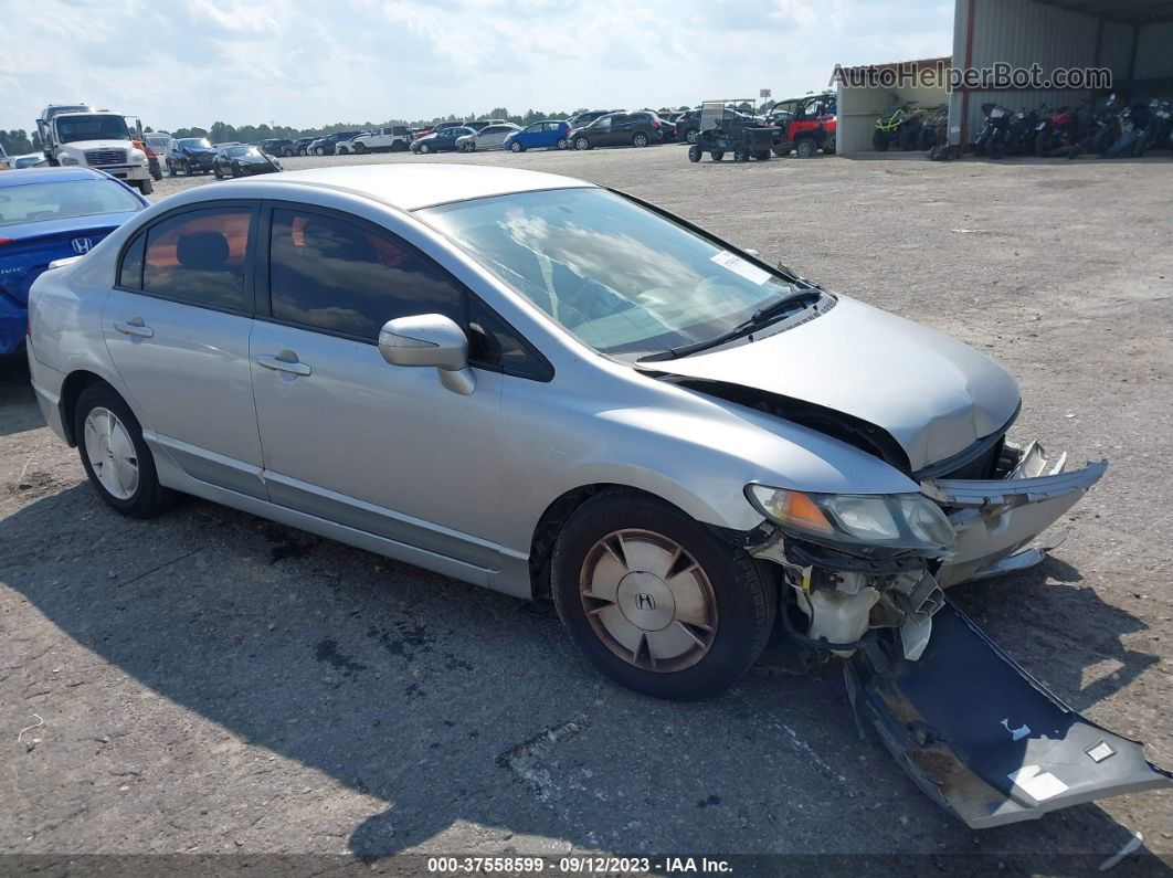 2006 Honda Civic Hybrid   Silver vin: JHMFA36236S010485