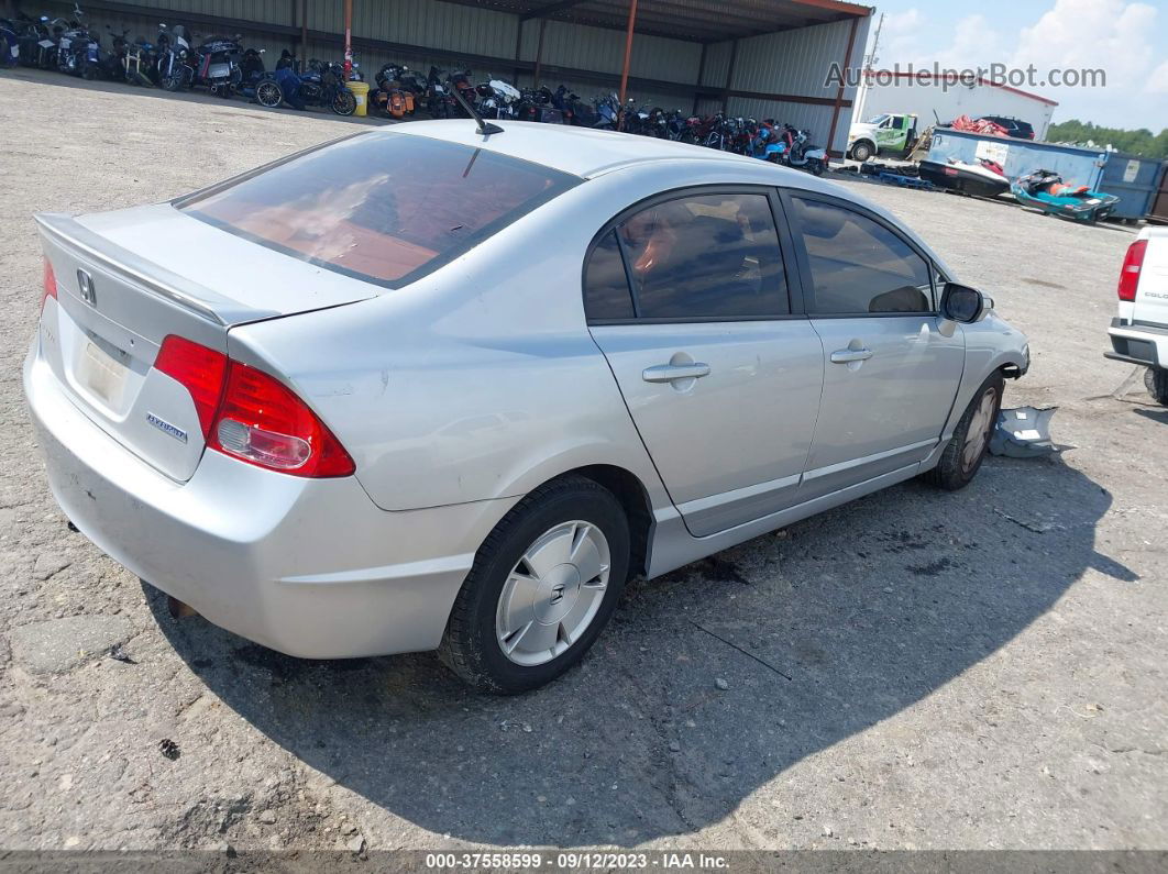 2006 Honda Civic Hybrid   Silver vin: JHMFA36236S010485