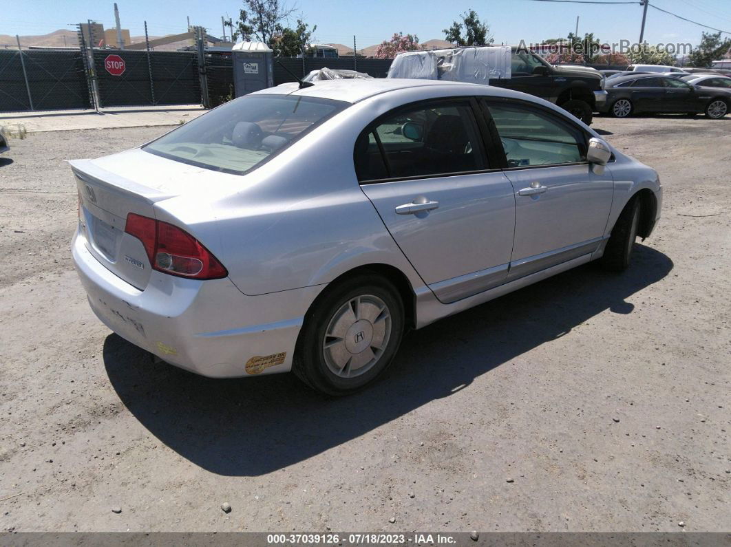 2006 Honda Civic Hybrid   Silver vin: JHMFA36236S011880