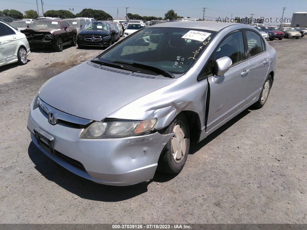 2006 Honda Civic Hybrid   Silver vin: JHMFA36236S011880