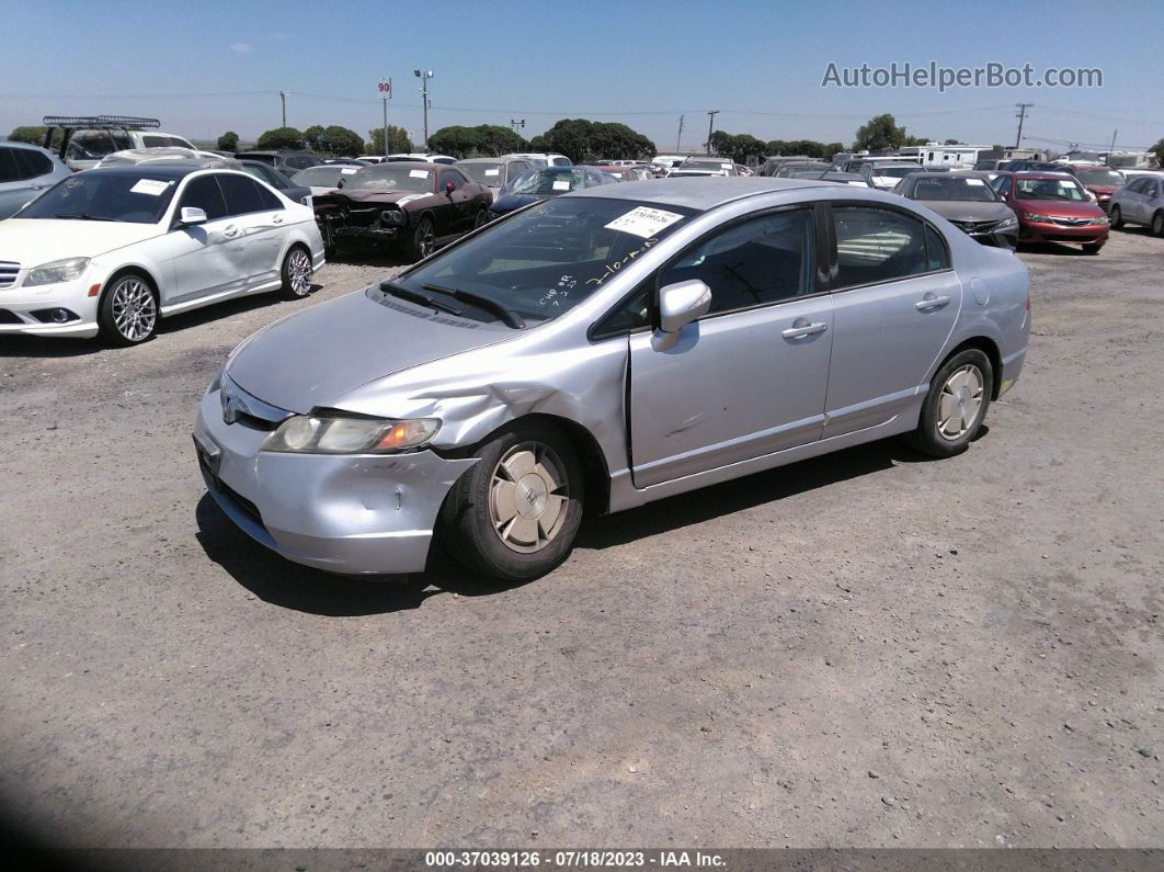 2006 Honda Civic Hybrid   Silver vin: JHMFA36236S011880