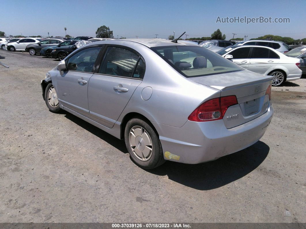 2006 Honda Civic Hybrid   Silver vin: JHMFA36236S011880