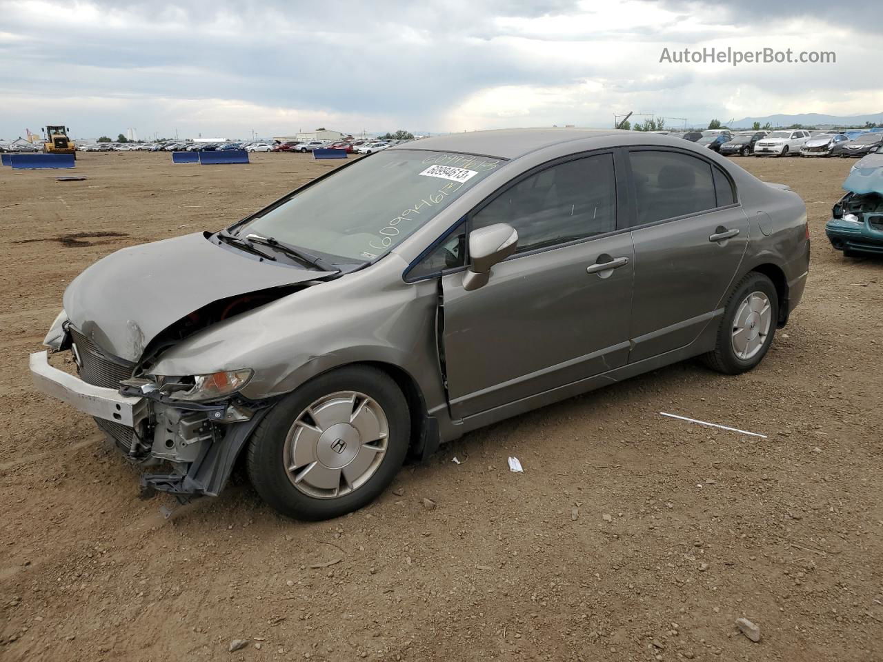 2008 Honda Civic Hybrid Tan vin: JHMFA36238S000252