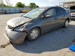 2008 Honda Civic Hybrid Gray vin: JHMFA36238S001482