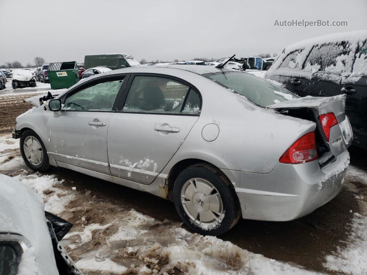 2006 Honda Civic Hybrid Серебряный vin: JHMFA36246S012696