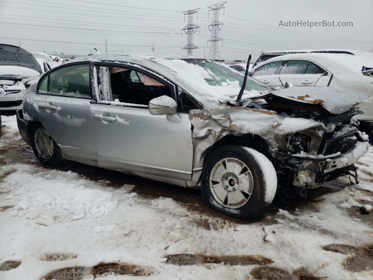 2006 Honda Civic Hybrid Серебряный vin: JHMFA36246S012696