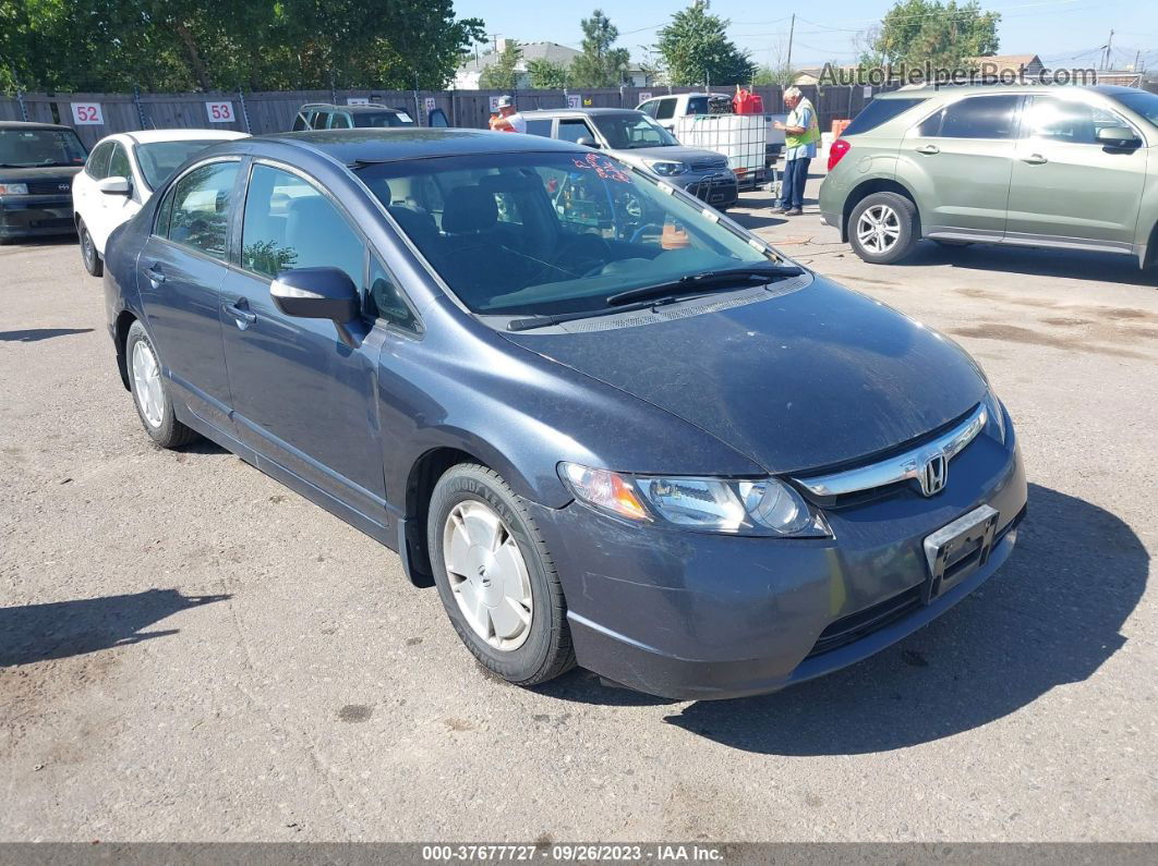 2006 Honda Civic Hybrid Gray vin: JHMFA36246S016652