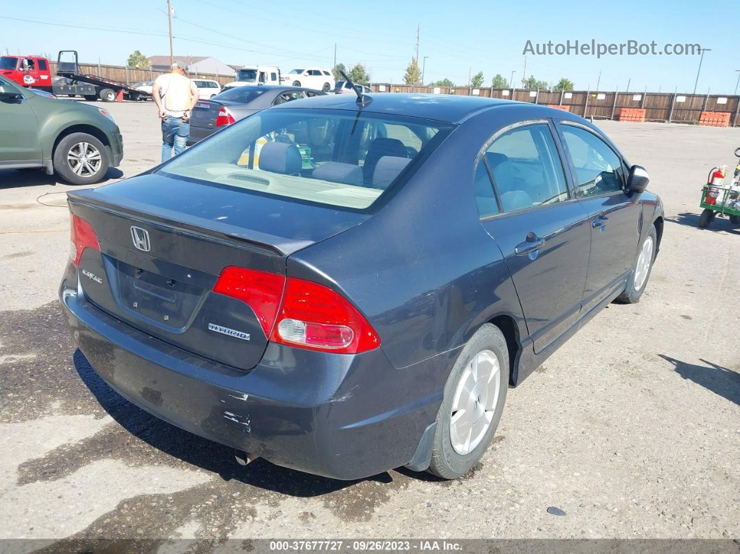 2006 Honda Civic Hybrid Gray vin: JHMFA36246S016652