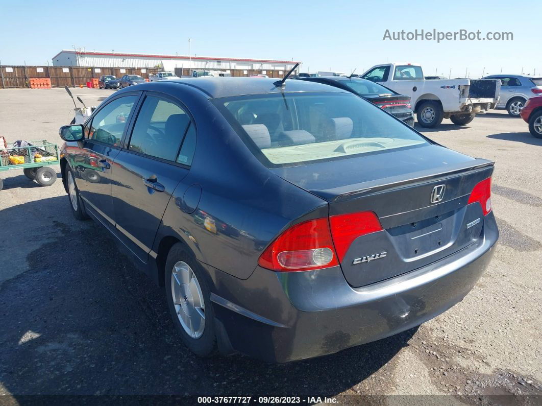 2006 Honda Civic Hybrid Gray vin: JHMFA36246S016652