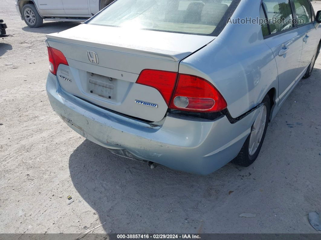 2006 Honda Civic Hybrid   Light Blue vin: JHMFA36246S021480