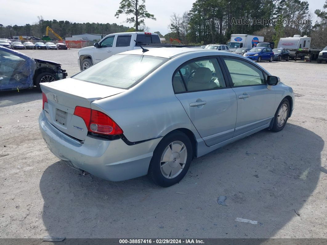 2006 Honda Civic Hybrid   Light Blue vin: JHMFA36246S021480