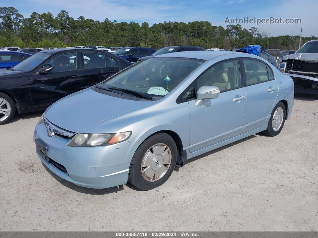 2006 Honda Civic Hybrid   Light Blue vin: JHMFA36246S021480