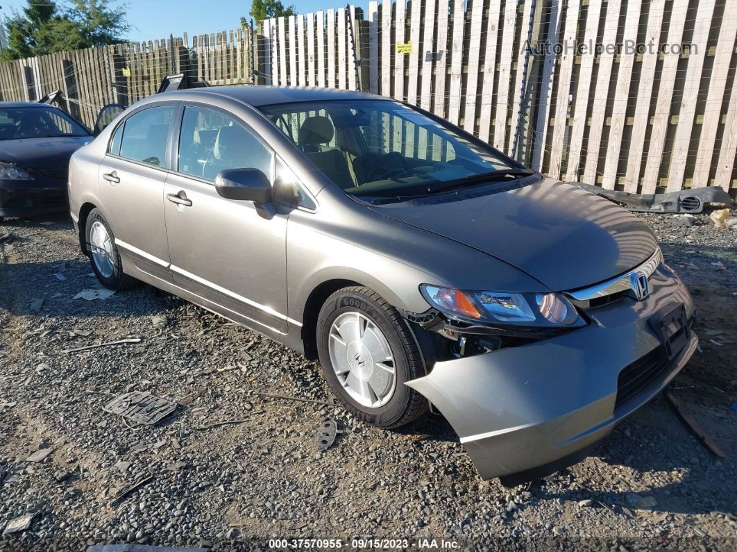 2006 Honda Civic Hybrid   Бежевый vin: JHMFA36246S026596