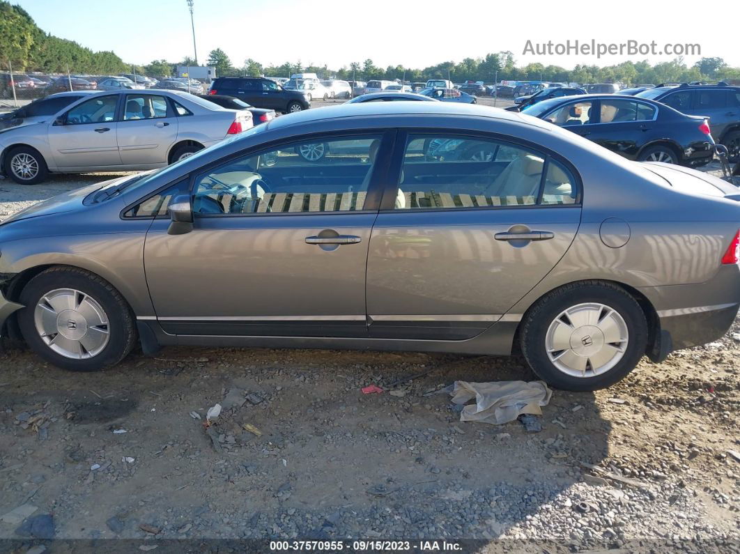 2006 Honda Civic Hybrid   Бежевый vin: JHMFA36246S026596