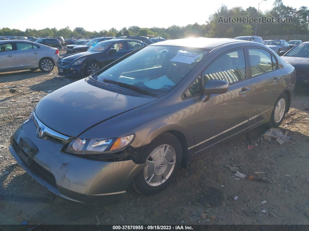 2006 Honda Civic Hybrid   Бежевый vin: JHMFA36246S026596