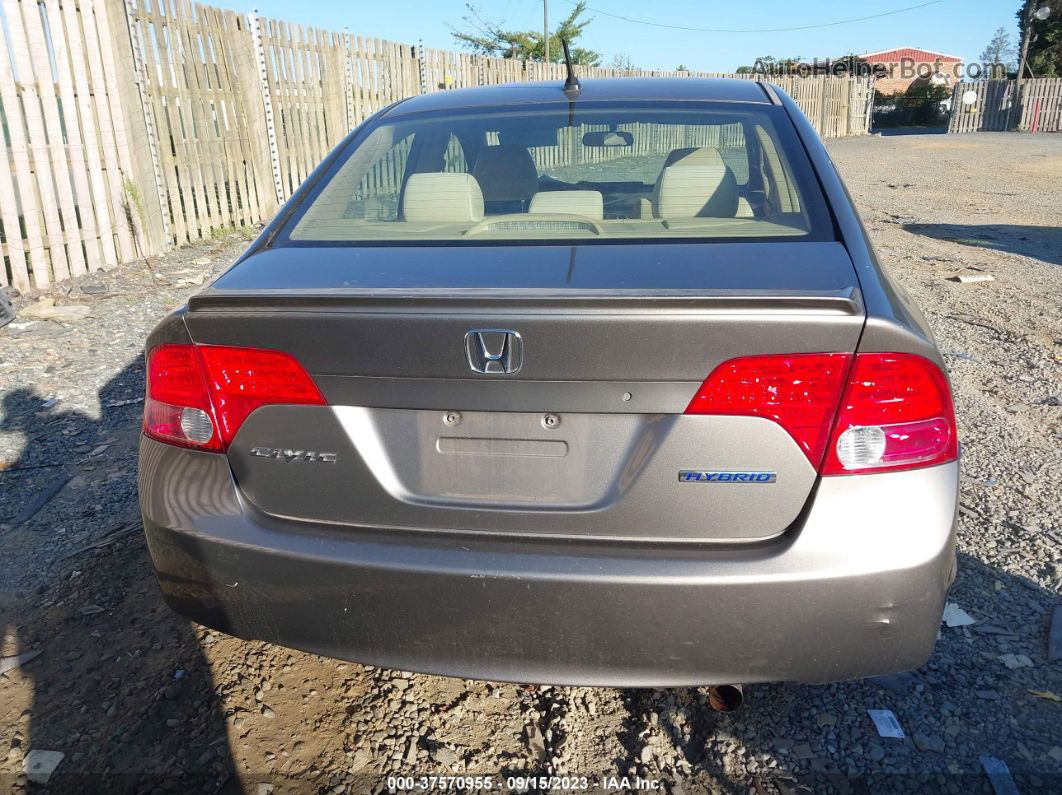 2006 Honda Civic Hybrid   Бежевый vin: JHMFA36246S026596