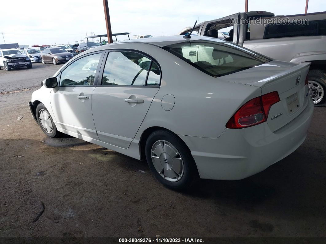 2006 Honda Civic Hybrid   White vin: JHMFA36246S026999