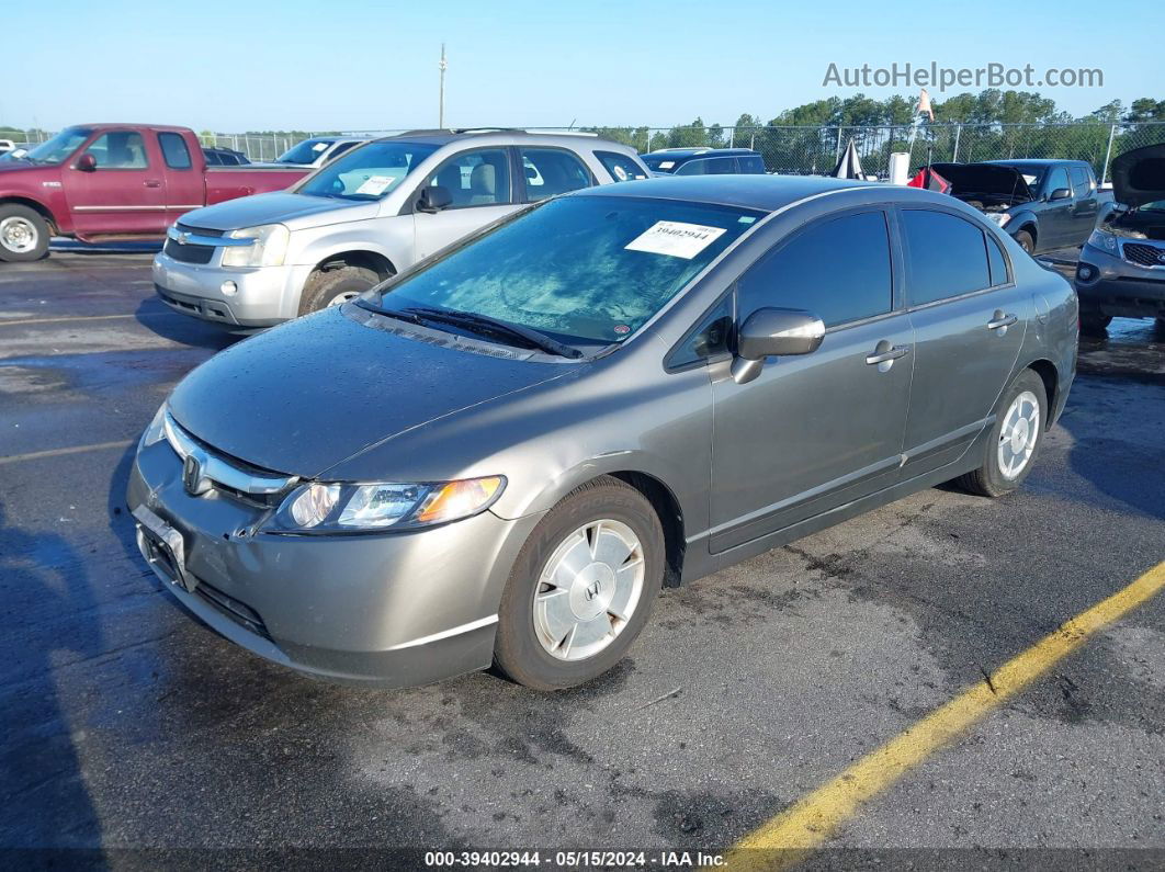 2006 Honda Civic Hybrid   Gray vin: JHMFA36246S028056