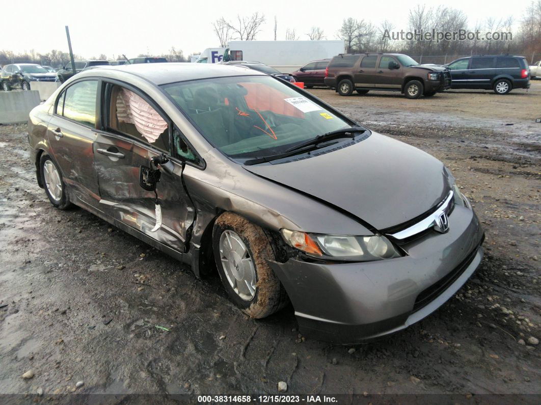 2006 Honda Civic Hybrid   Желто-коричневый vin: JHMFA36246S030356