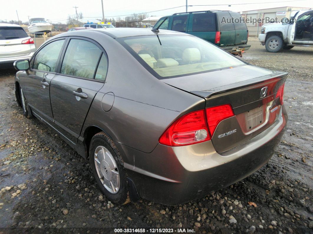 2006 Honda Civic Hybrid   Желто-коричневый vin: JHMFA36246S030356