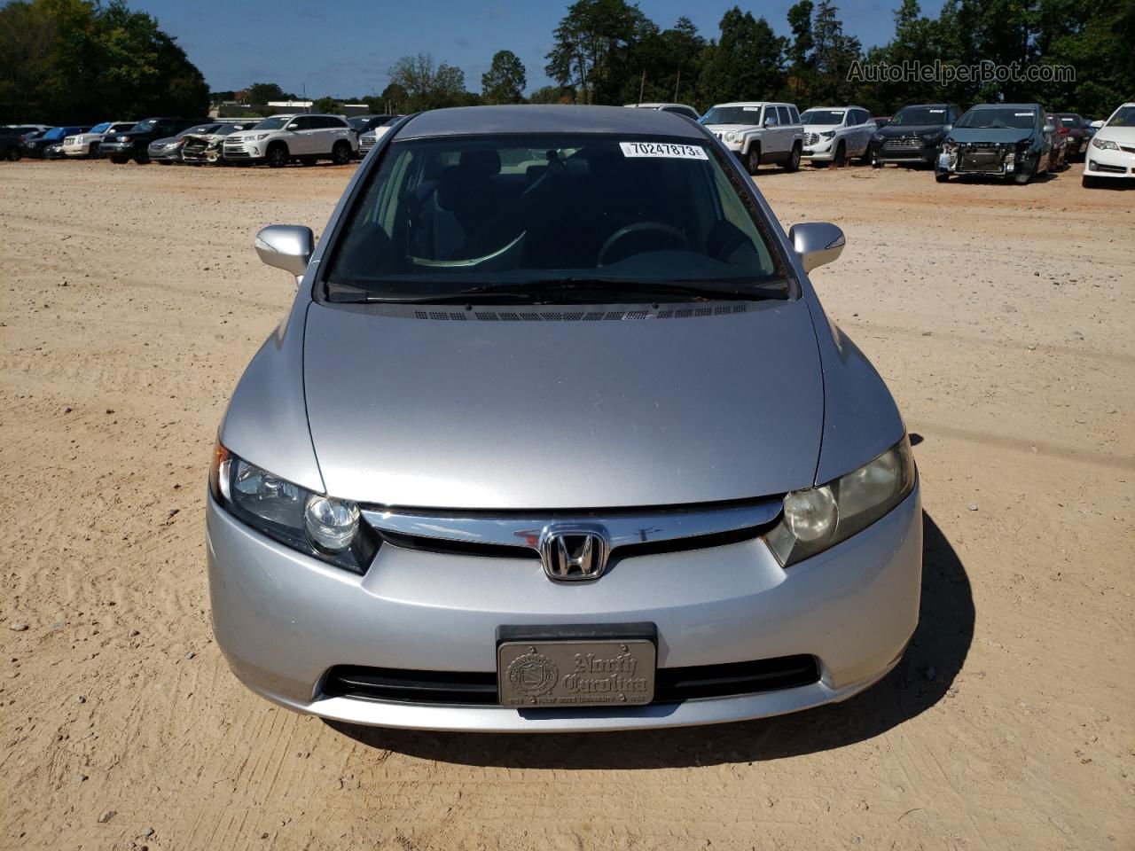 2008 Honda Civic Hybrid Silver vin: JHMFA36248S003273