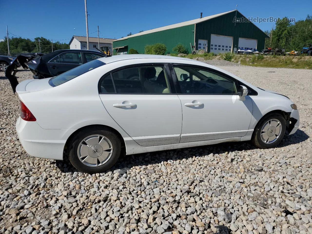 2008 Honda Civic Hybrid White vin: JHMFA36248S020462