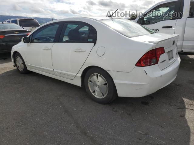 2006 Honda Civic Hybrid White vin: JHMFA36256S003358