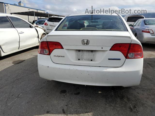 2006 Honda Civic Hybrid White vin: JHMFA36256S003358