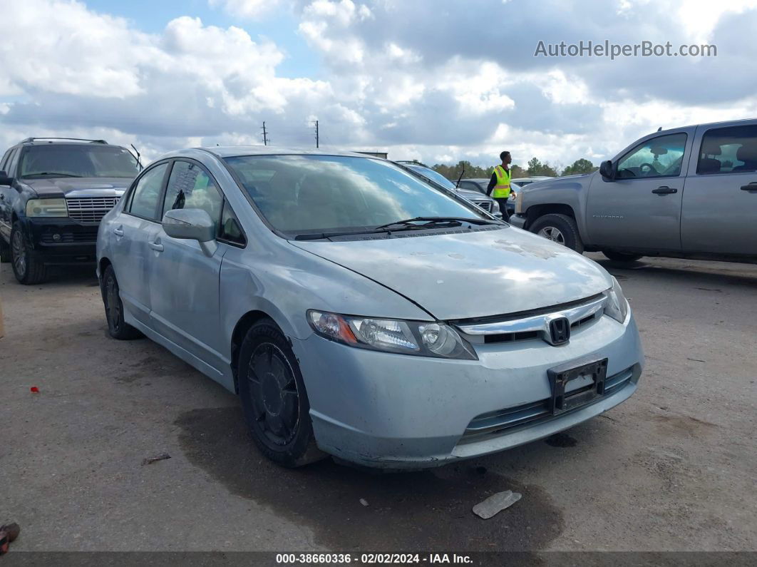 2006 Honda Civic Hybrid   Silver vin: JHMFA36256S013260