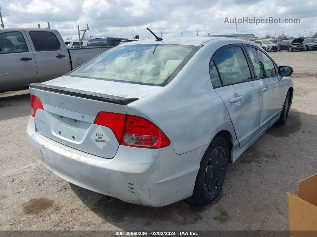 2006 Honda Civic Hybrid   Silver vin: JHMFA36256S013260