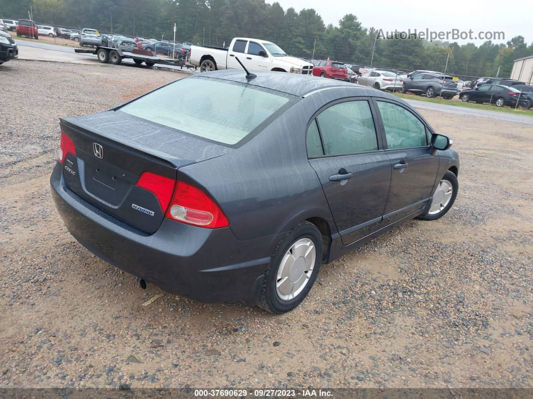 2006 Honda Civic Hybrid   Gray vin: JHMFA36256S019771