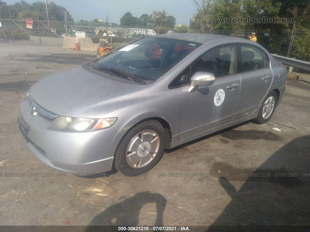 2006 Honda Civic Hybrid Silver vin: JHMFA36256S026395