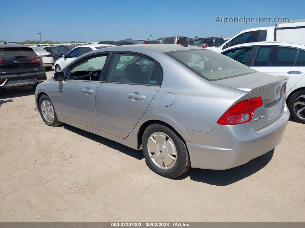 2006 Honda Civic Hybrid   Silver vin: JHMFA36256S028499